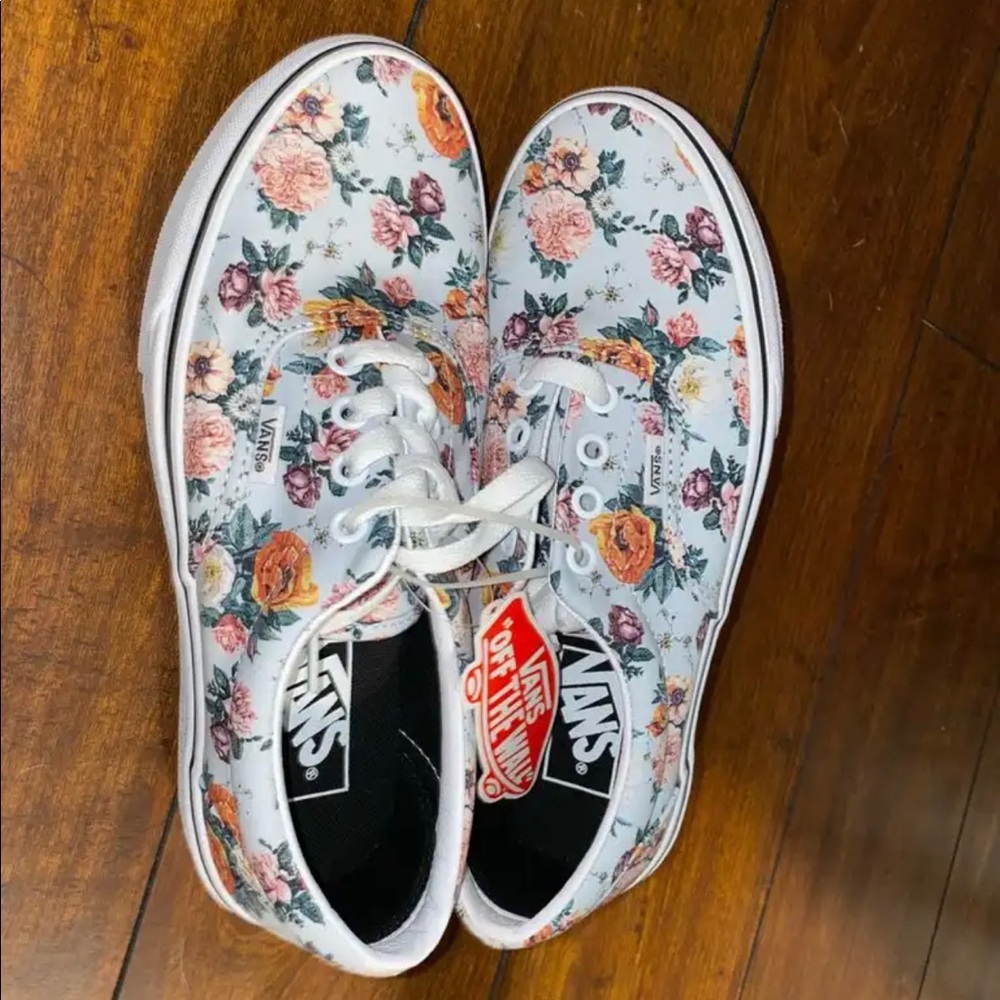 Brand new floral vans size 7.5 womens